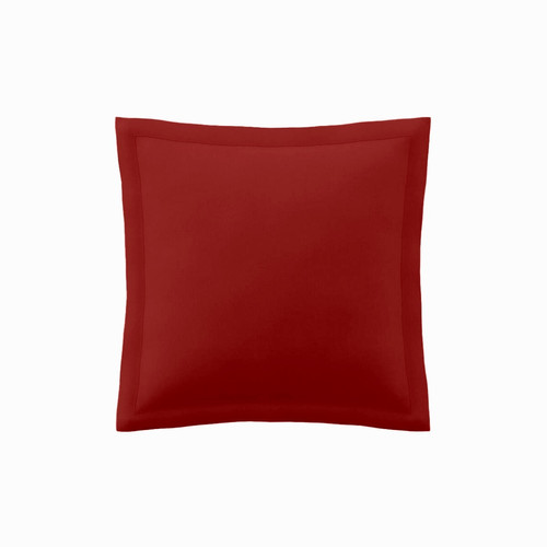 3S. x Tertio (Nos Unis) - Taie d'oreiller coton TERTIO® - Terracotta - Linge de lit rouge