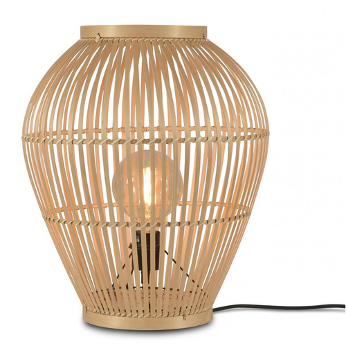 Good & Mojo - Lampe à Poser Bambou D.42 TUVALU - Sélection meuble & déco ethnique