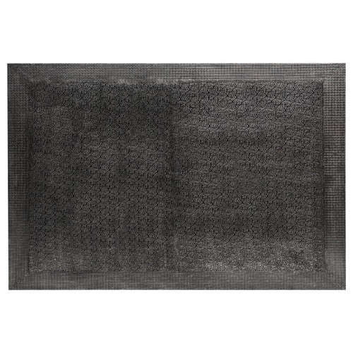 3S. x Home - Tête de lit 180cm Effet Métal Noir HERMAN - Tete de lit
