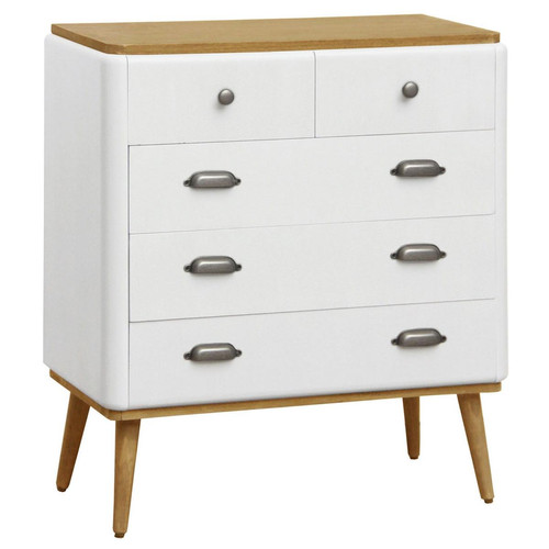 3S. x Home - Commode Coiffeuse  scandinave Blanc JAKOB - Commode