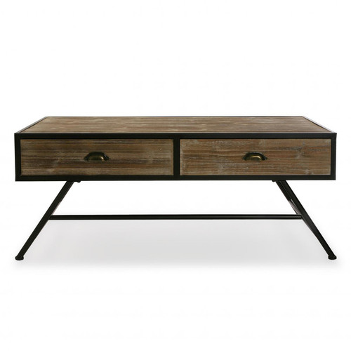 3S. x Home - Table basse 2 tiroirs RUMKA - Table Basse Design