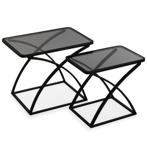 3S. x Home - Set 2 tables d'appoint IKSA - Soldes Mobilier Déco