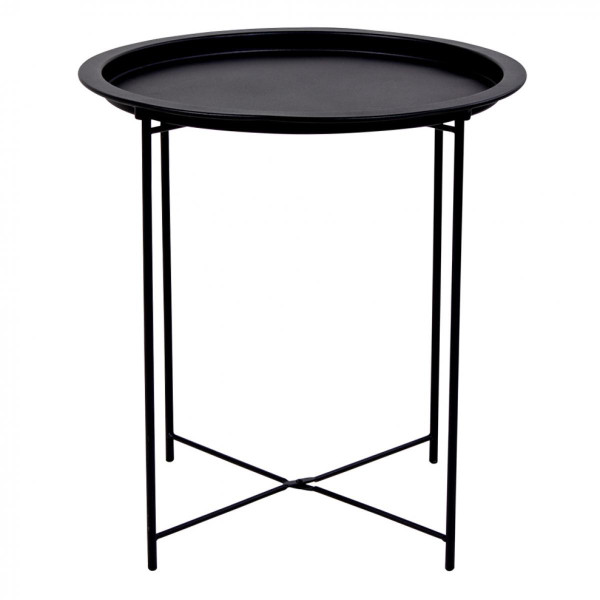 Table d'appoint en métal Noir HELGOR Blanc House Nordic Meuble & Déco