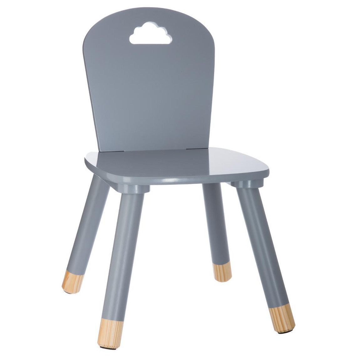 chaise enfant gris mino
