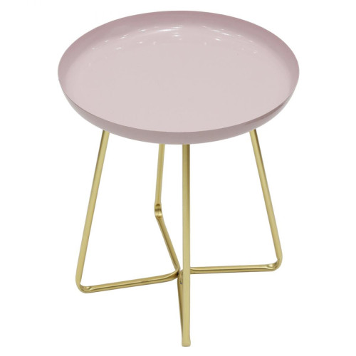 3S. x Home - Table d'appoint Rose HARLOW - Octobre Rose Meuble & Déco