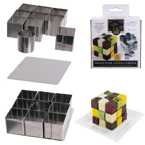 3S. x Home - Moule gateau cubic FORD - Accessoires de cuisine, pâtisserie