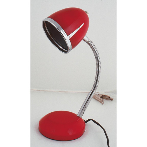 La Chaise Longue - Lampe à Poser Gm en Acier Rouge KOLUMBIA - Lampe