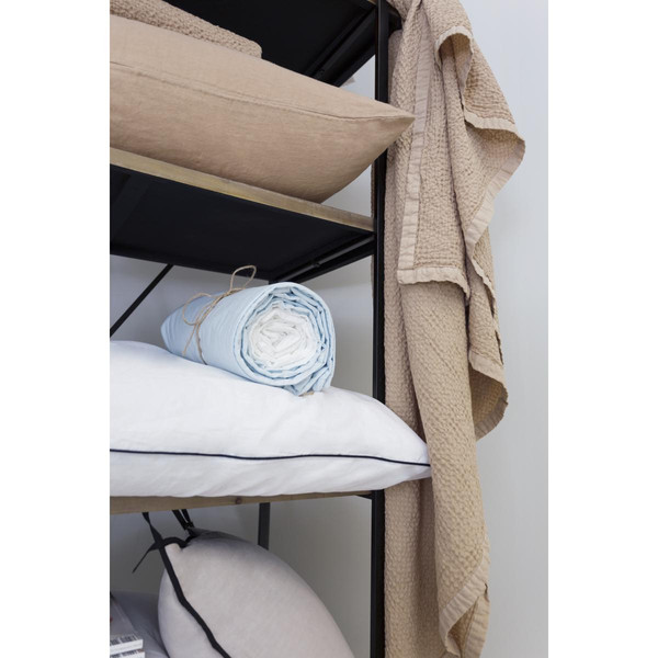 Les basiques - Plaid en coton beige L'Officiel Interiors Linge de maison