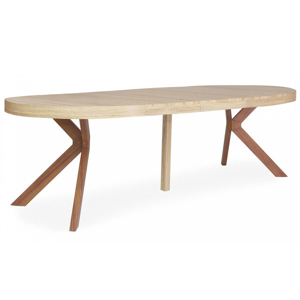 Table ronde extensible Chêne Clair RYAM 3S. x Home