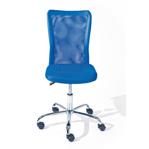 3S. x Home - Chaise de bureau enfant à roulettes Bleu DUTEL - Meuble De Bureau Design