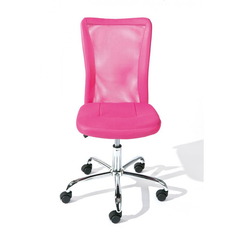 3S. x Home - Chaise de bureau enfant à roulettes Rose DUTEL - Dressing & rangement