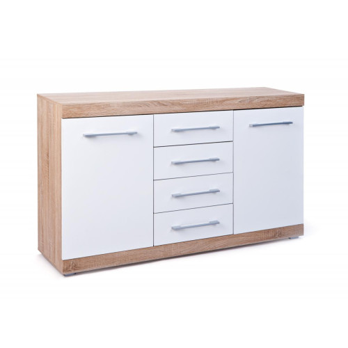 3S. x Home - Commode 4 tiroirs Blanche DALAI - Commode 3S. x Home