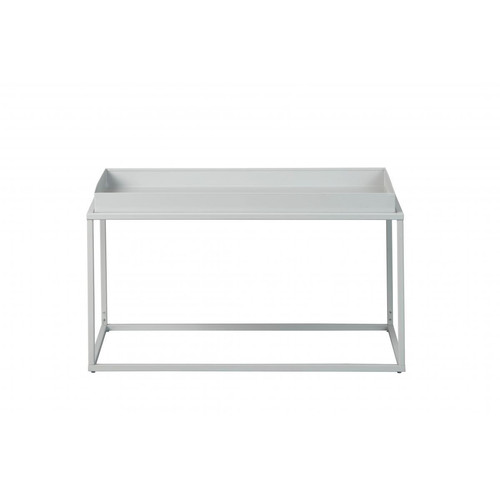 3S. x Home - Table Basse Empilable en Métal Laqué Gris CALICO - Mobilier Deco