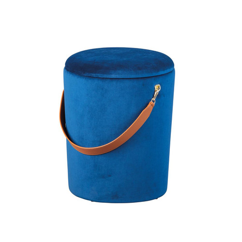 3S. x Home - Tabouret Coffre Bleu TCHAI - Chaise, tabouret, banc
