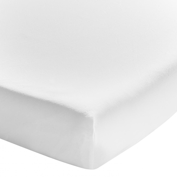 Drap housse coton lavé  Soft Line - Blanc Essix Linge de maison