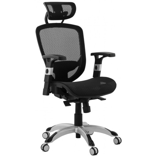 3S. x Home - Chaise de bureau tissu noir design BURBLE - Meuble De Bureau Design