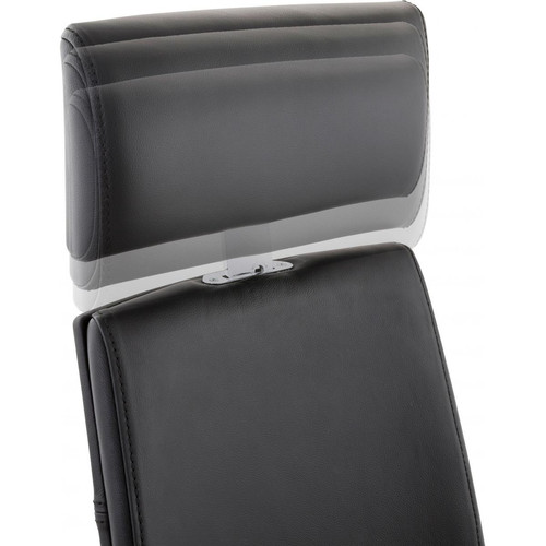 Chaise de bureau ergonomique cuir noir IVY 3S. x Home