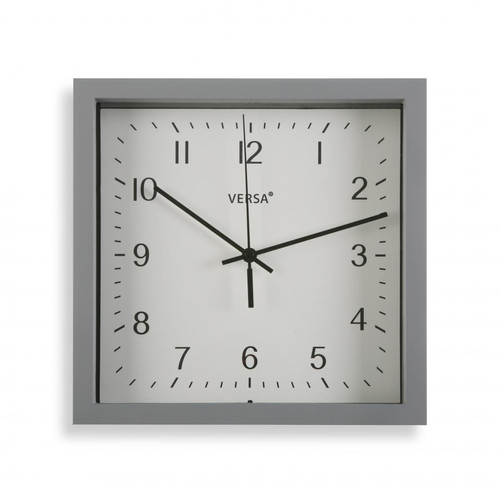 3S. x Home - Horloge Grise 23x23 cm MESAT - Horloges