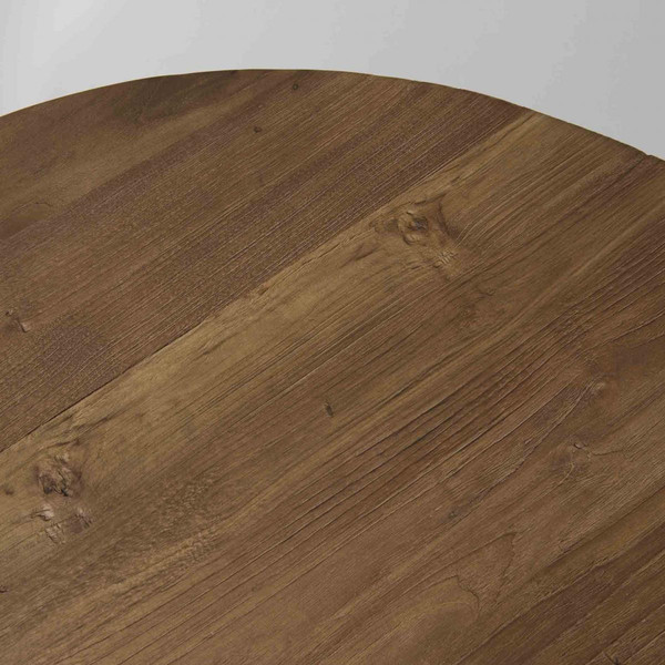 Table basse ronde 90 x 90 cm bois et métal - NASAI Table basse