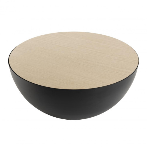 Macabane - Table basse coque 70 cm base métal - TALIA - Sélection meuble & déco Industriel