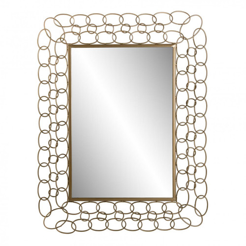 Macabane - Miroir rectangulaire métal doré - MALIA - Miroirs