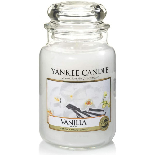 Yankee Candle Bougie - Bougie Grand Modèle Vanille - Bougies et parfums d'intérieur