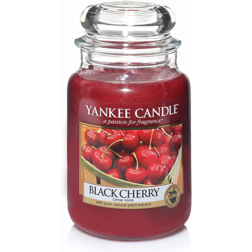 Yankee Candle Bougie - Bougie Grand Modèle Cerise Noire - Bougies et parfums d'intérieur