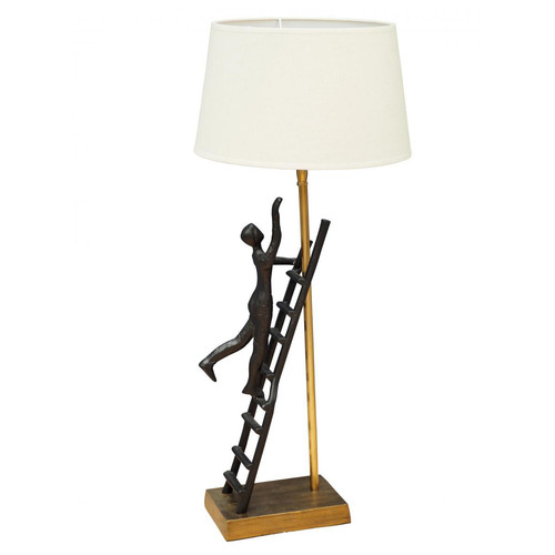 Chehoma - Lampe avec statuette LAMPIONE - Sélection meuble & déco Intemporel