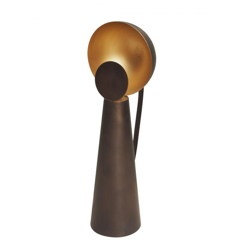 Chehoma - Lampe à poser en métal noir & or SIKIEE - Lampe