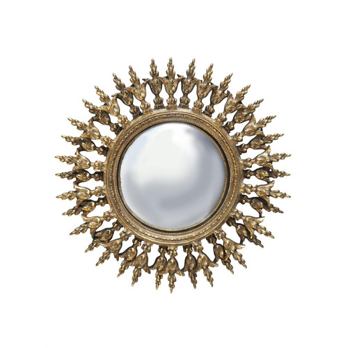 Chehoma - Miroir soleil convexe 28.5cm AMIL - Collection ethnique meuble deco