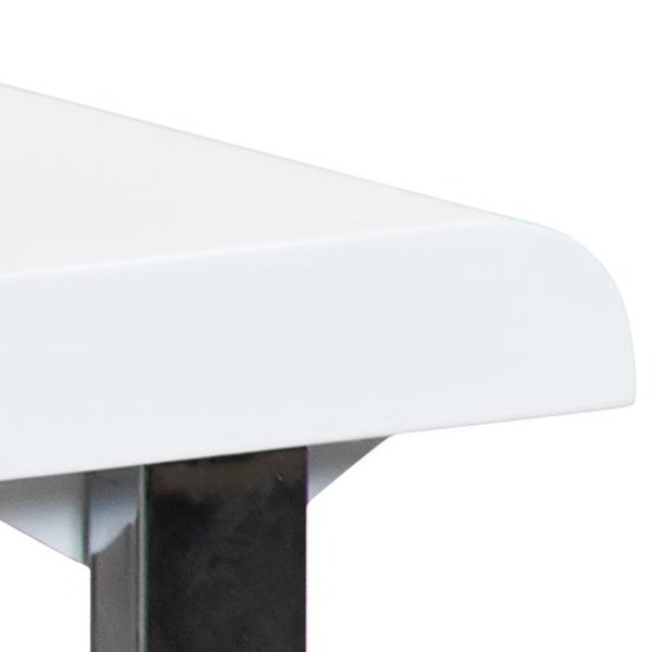 Table Bureau 2 tiroirs blanc HENRY Blanc 3S. x Home Meuble & Déco