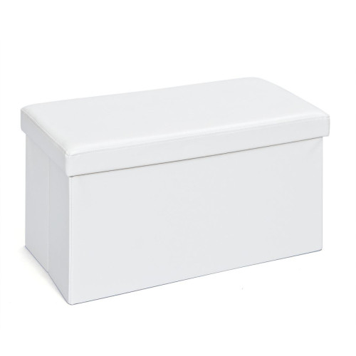 3S. x Home - Boîte de rangement blanc pliable TESSO - Rangement de bureau