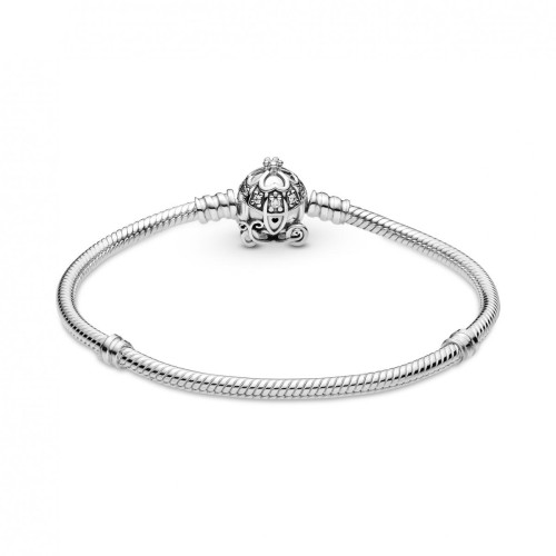 Bracelet Cendrillon Fermoir Carrosse Citrouille Disney x Pandora - Argent Pandora
