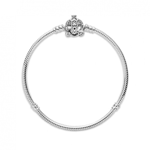 Bracelet Cendrillon Fermoir Carrosse Citrouille Disney x Pandora - Argent Bijoux