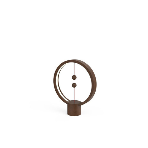 3S. x Home - Lampe HENG Balance Ronde en bois foncé - Lampe