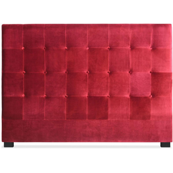 Tête de lit capitonnée 160 cm Velours Rouge PACA Rouge 3S. x Home Meuble & Déco