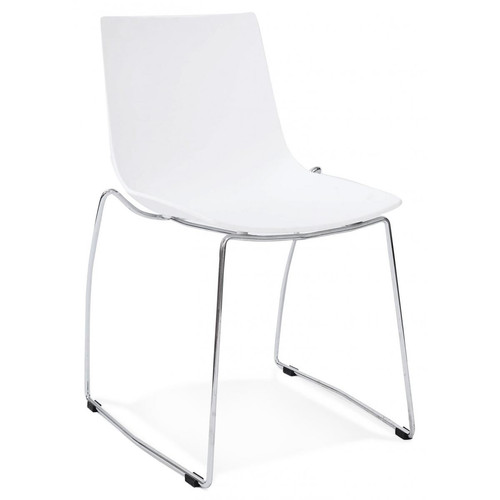 3S. x Home - Chaise Blanche  design MELIA - Meuble Et Déco Design