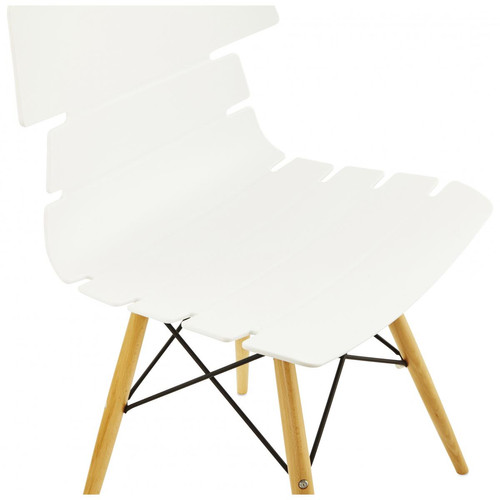 Chaise Blanche style scandinave SIRMAN Blanc 3S. x Home Meuble & Déco