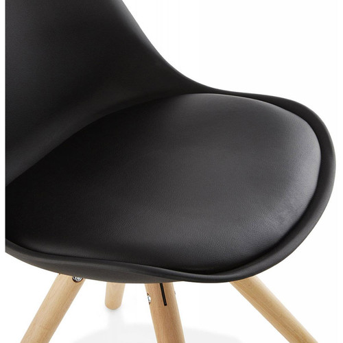 Chaise àoire design pieds en polypropylène PARRYS Noir 3S. x Home Meuble & Déco