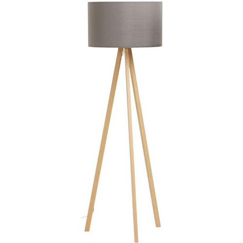 3S. x Home - Lampadaire trépied gris Piètement métal FLORENCE - Lampe Design à poser