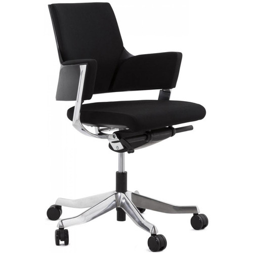 3S. x Home - Chaise de Bureau ergonomique réglable noire CHARLES - Mobilier Deco