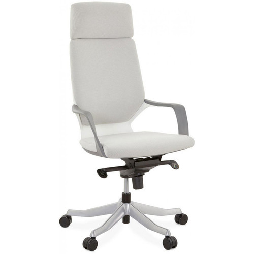 Chaise de Bureau ergonomique gris MILANO Blanc 3S. x Home Meuble & Déco