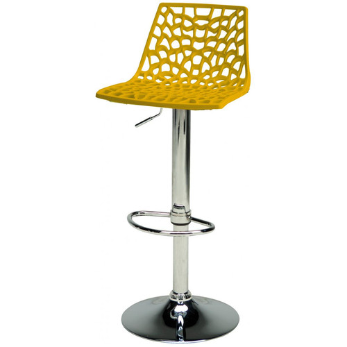 3S. x Home - Tabouret De Bar Design Jaune SPARTE - Promos chaises, tabourets, bancs