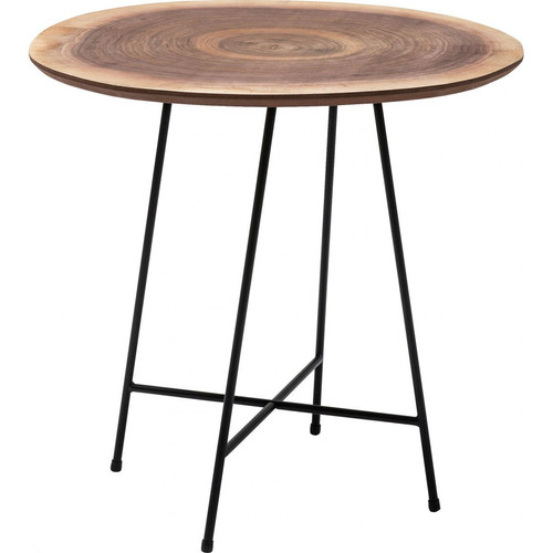 Kare Design - Table D'Appoint Bois et Métal D51cm RUSTICA - Table Basse Design