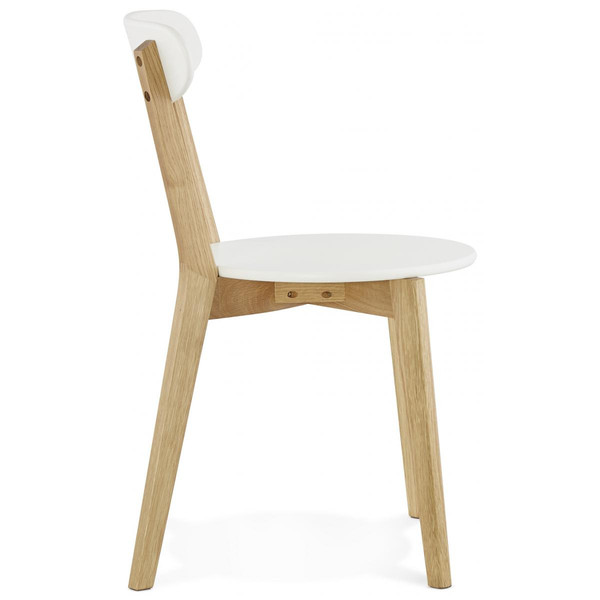 Chaise àcandinave blanche 45x52x80 cm LORIE 3S. x Home