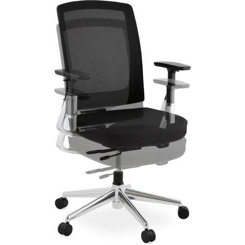 Chaise de bureau noire 65x68x111 cm BSIMONE Noir 3S. x Home Meuble & Déco