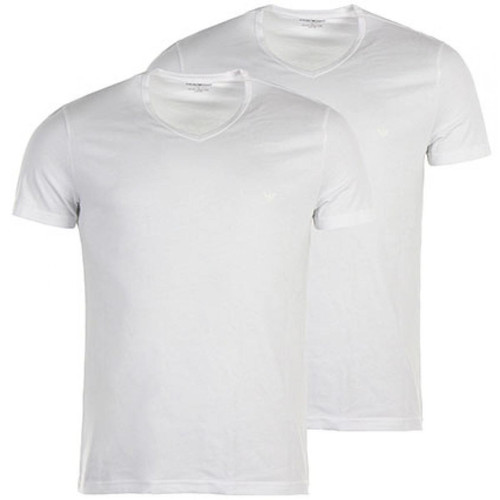 Emporio Armani Underwear - Pack de 2 t-shirts col V - coton - T-shirt / Polo homme