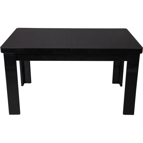 3S. x Home - Table à manger Extensible Noir MAEVA - Table