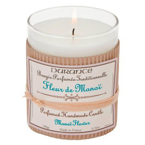 Durance - Bougie Traditionnelle DURANCE Parfum Fleur de Monoi SWANN - Durance Parfums d’Ambiance