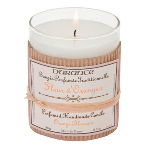 Durance - Bougie Traditionnelle DURANCE Parfum Fleur d'Oranger SWANN - Durance Parfums d’Ambiance